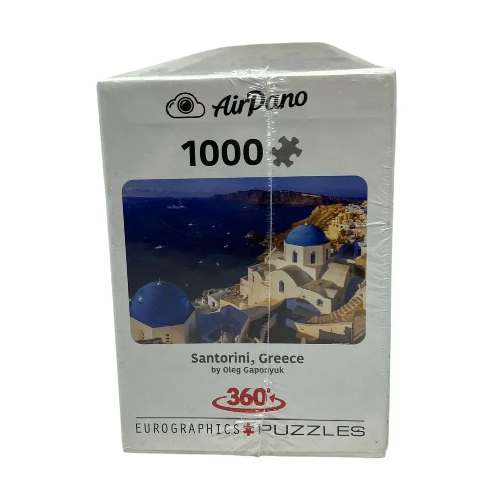 Eurographics Santorini Greece Panorama Puzzle 1000‎ Pc Travel Coastal Decor 360